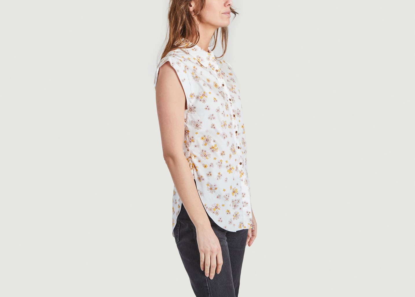 L'exception Chemise Fleurie Sans Manche Multicolore See By Chloé