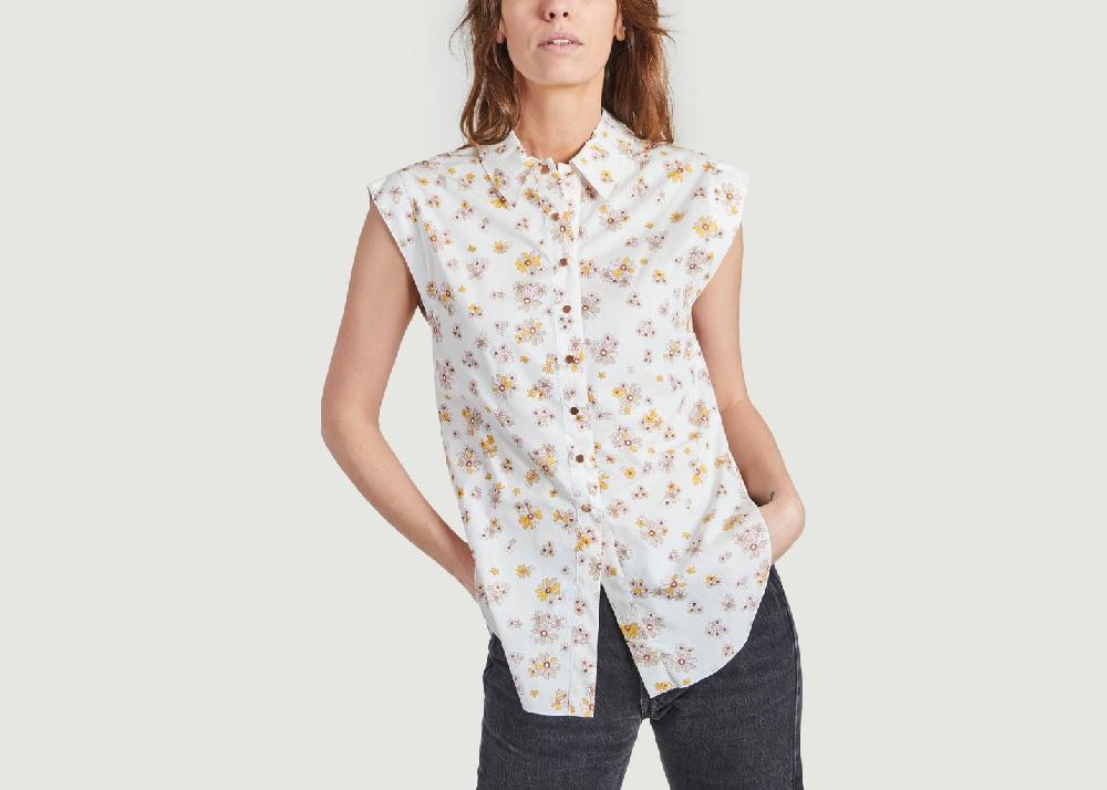 l'exception Chemise Fleurie Sans Manche Multicolore See by Chloé