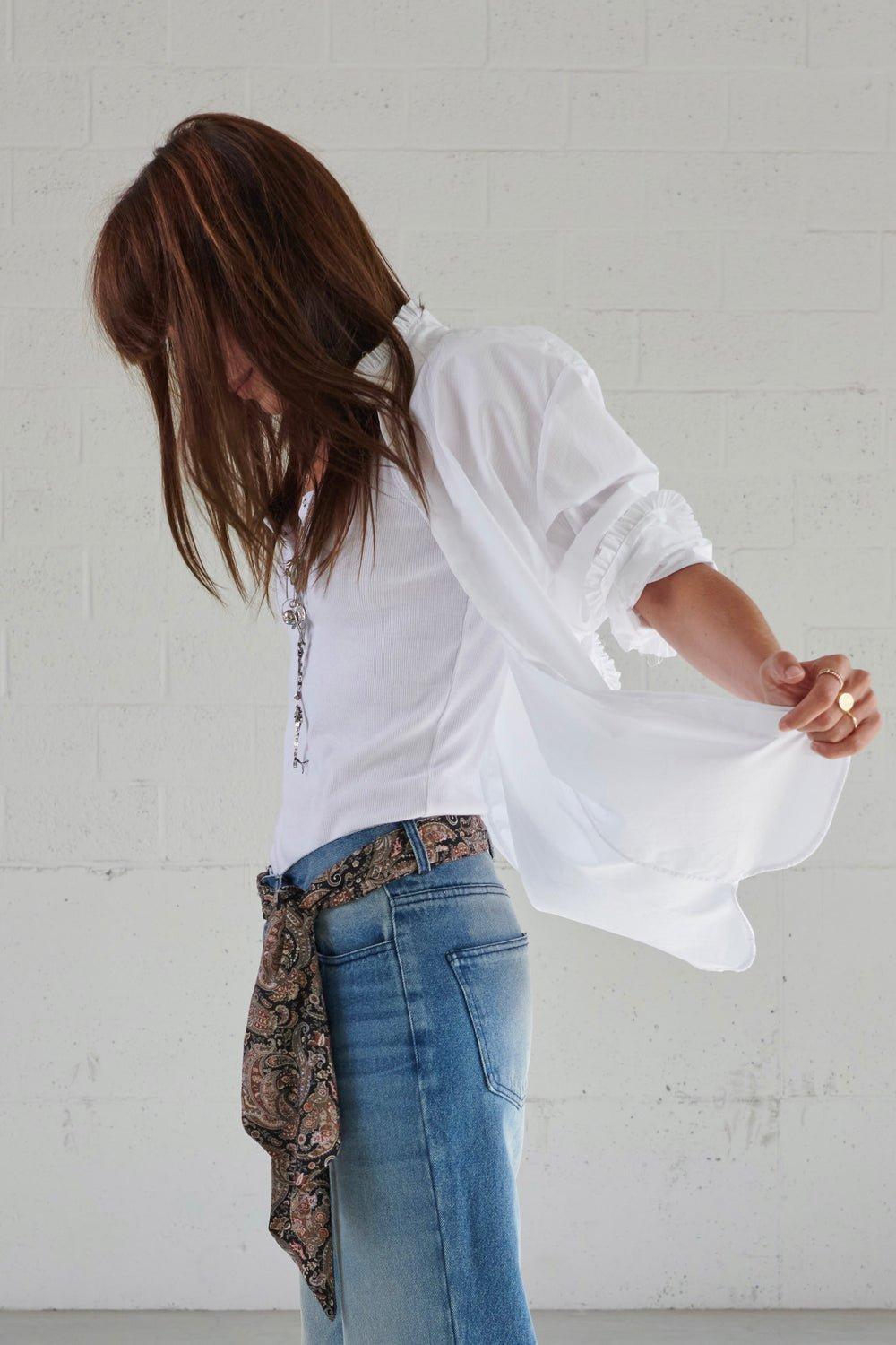 L'exception Chemise Flo Blanc Sarah De Saint Hubert