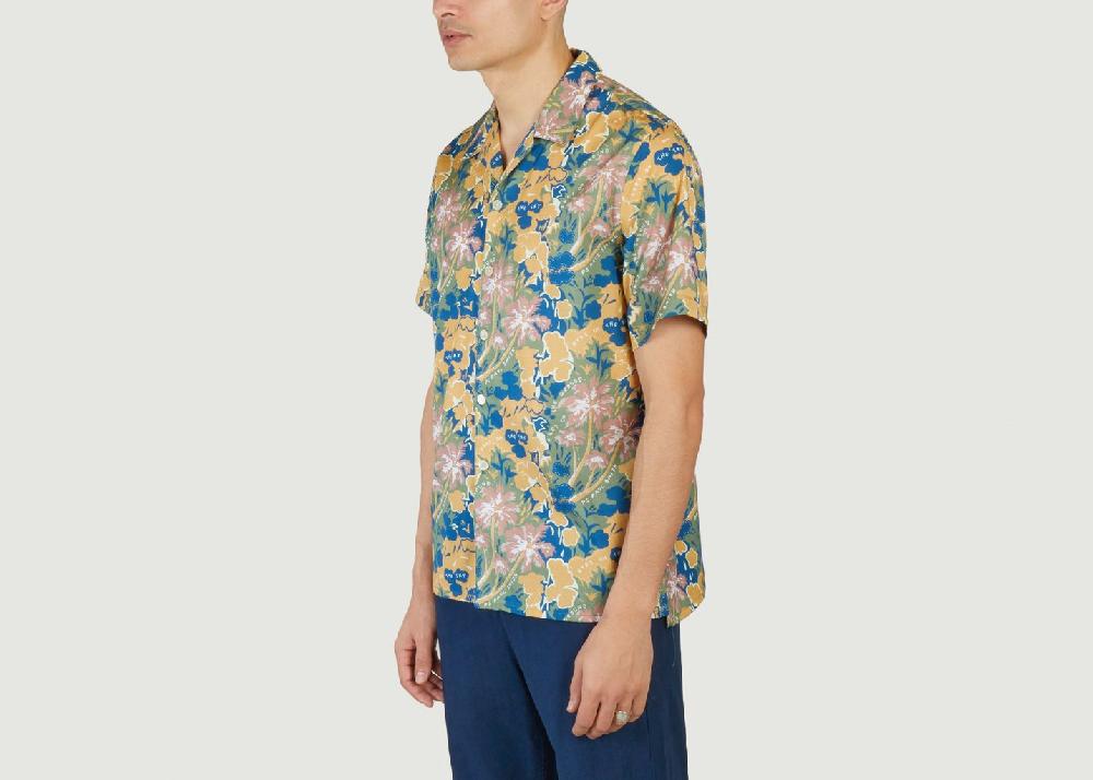 L'exception Chemise Fluide Imprimée Palmier Blanc PS By PAUL SMITH