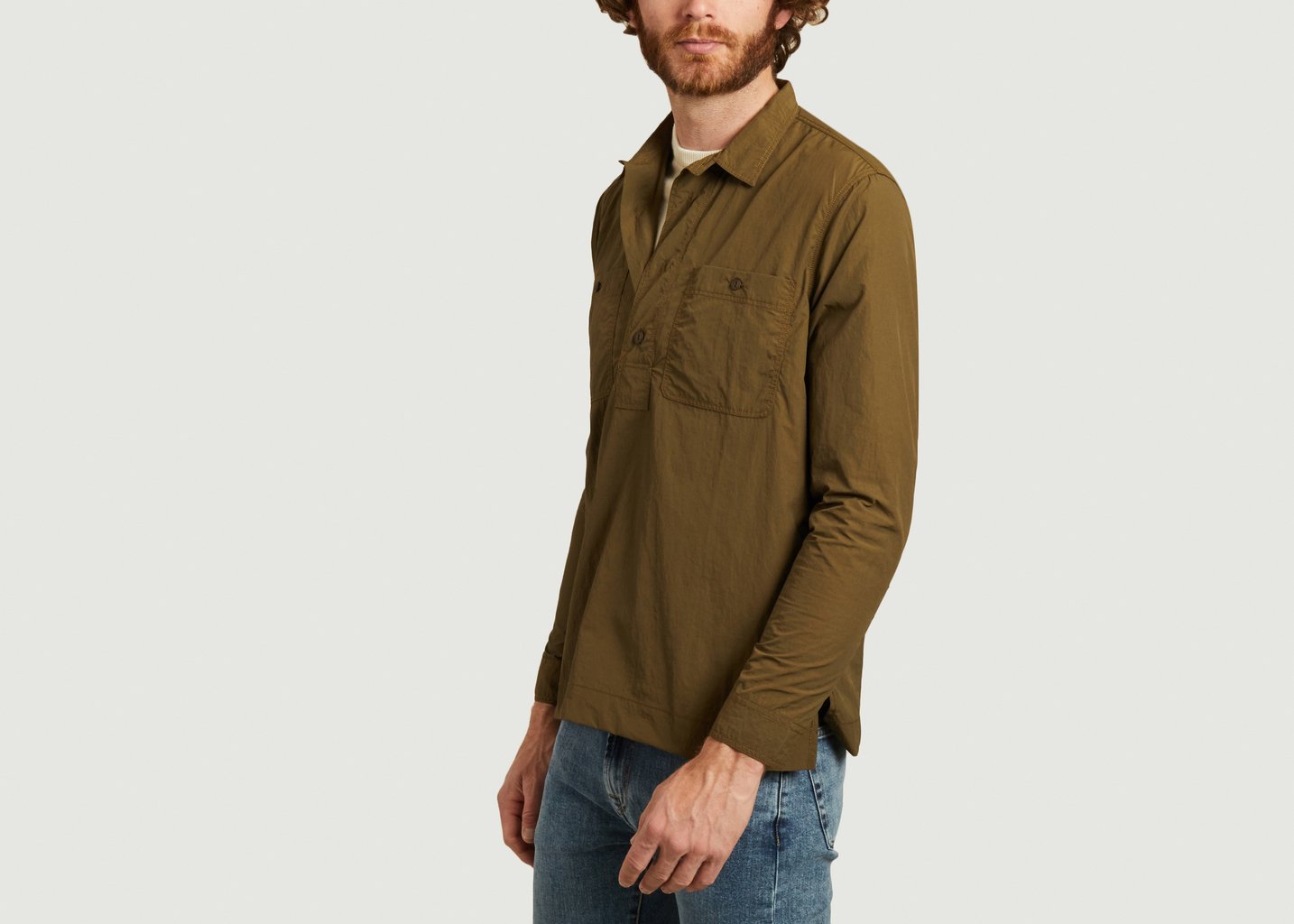 L'exception Chemise Granton Déperlante Olive KESTIN