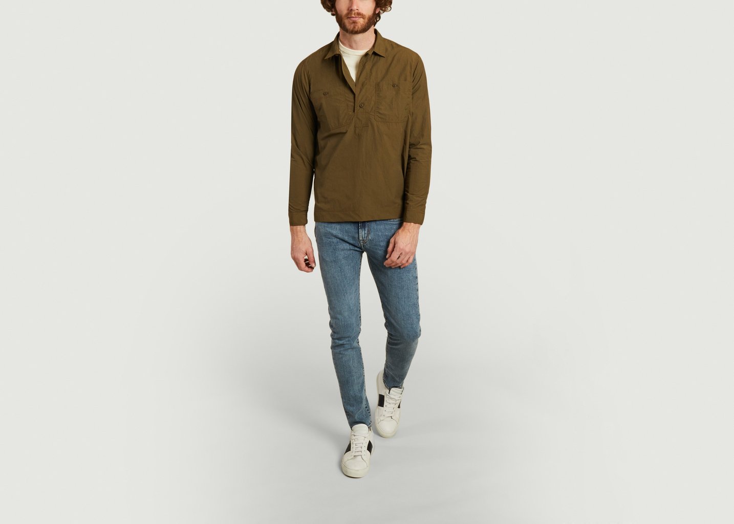 L'exception Chemise Granton Déperlante Olive KESTIN