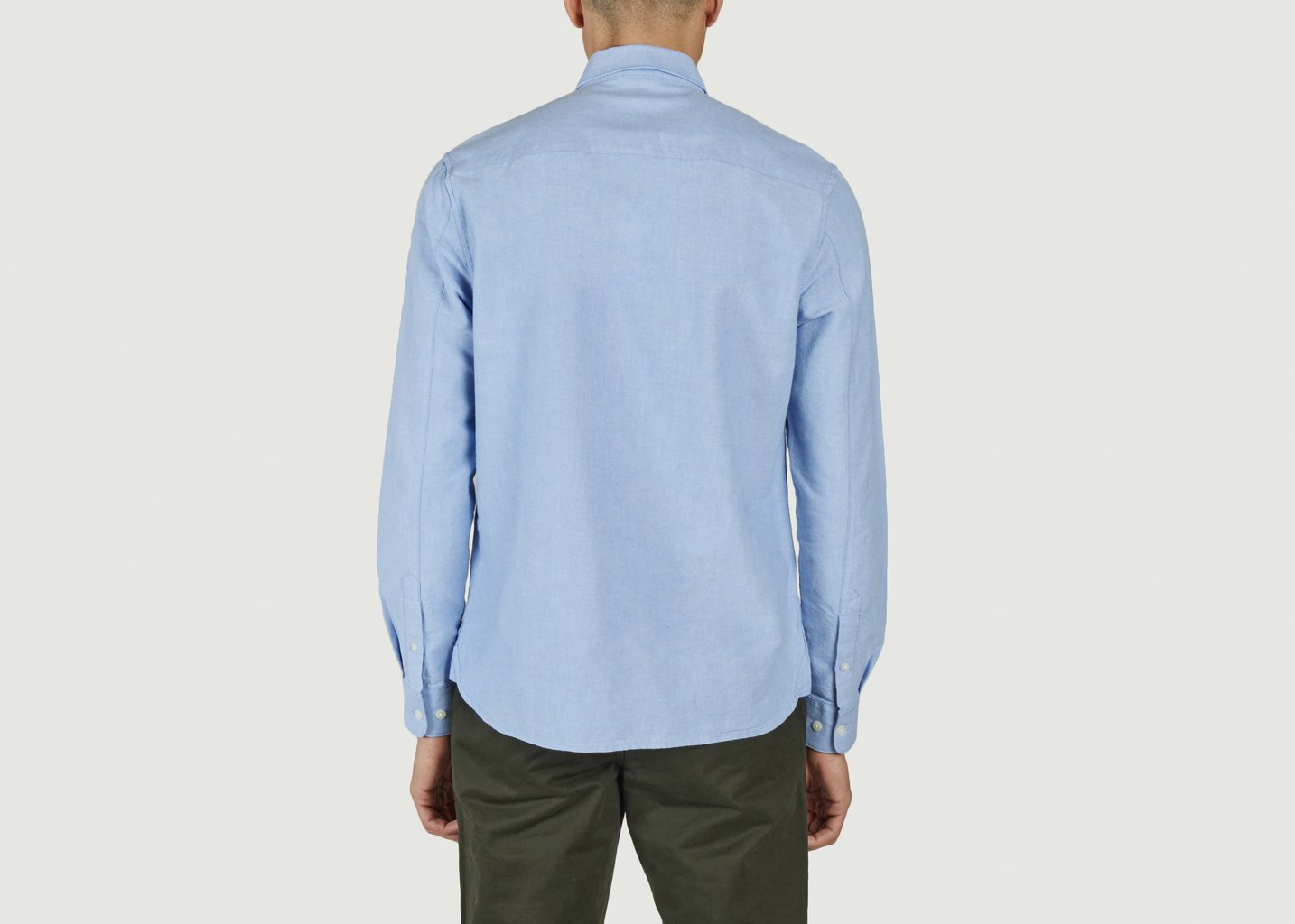 L'exception Chemise Harald Oxford Regular Fit Bleu Clair Knowledge Cotton Apparel