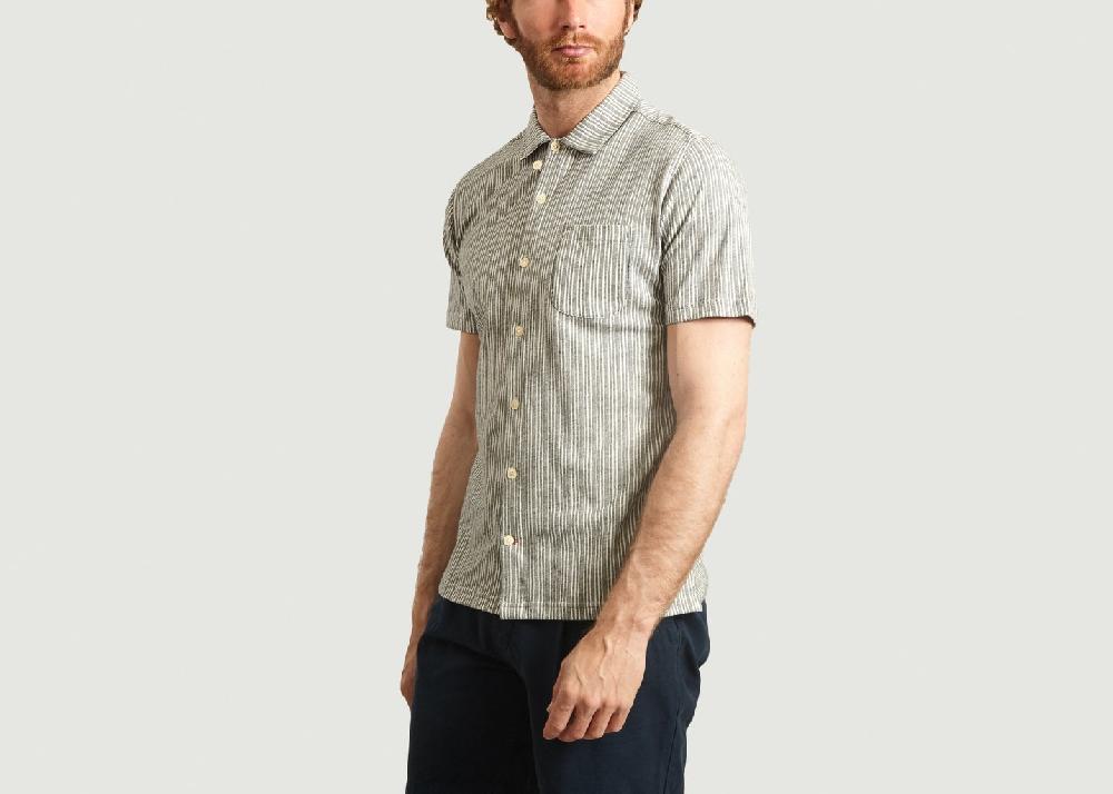 L'exception Chemise Hawaiian Jersey Bleu Oliver Spencer