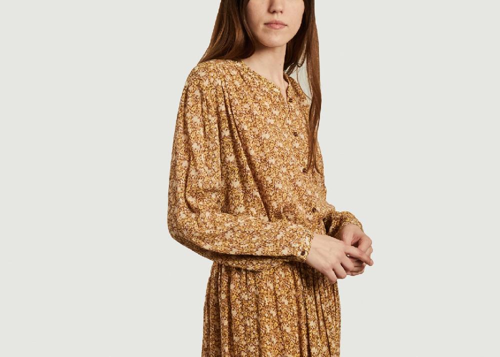 L'exception Chemise Imprimé Fleuri Eddie Chocolat Swildens