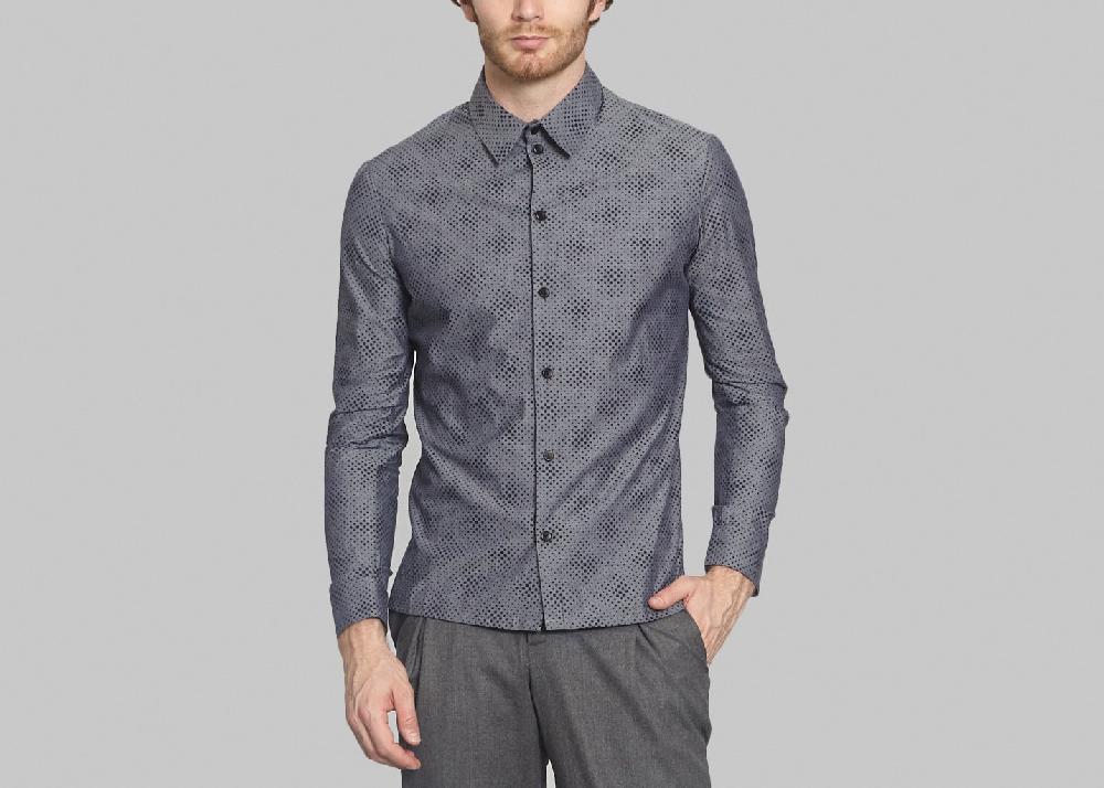 l'exception Chemise Intemporel Bleu Marine Sébastien Blondin