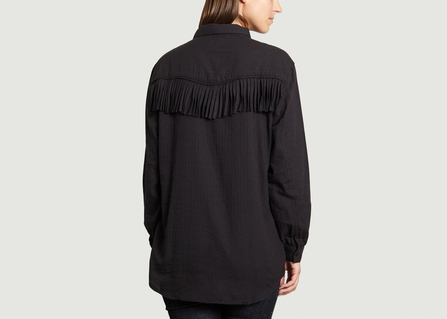 L'exception Chemise Itzy à Franges Noir My Sunday Morning