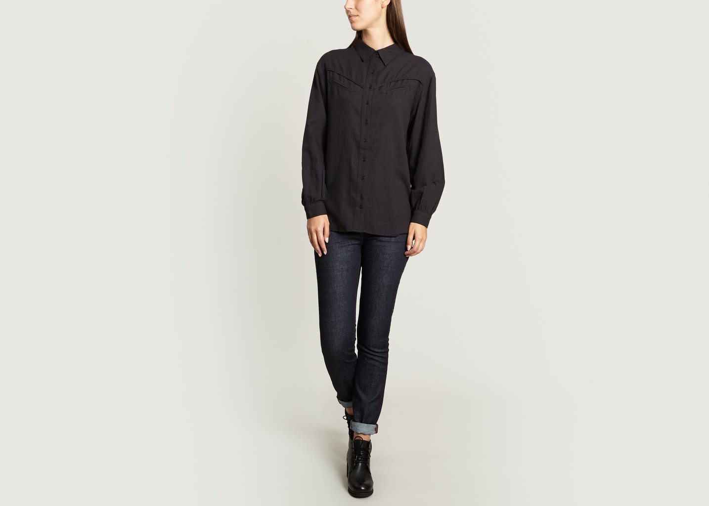 L'exception Chemise Itzy à Franges Noir My Sunday Morning