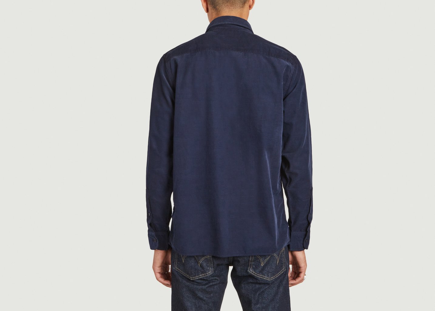 L'exception Chemise Julio 5082 En Coton Bleu Marine No Nationality 07
