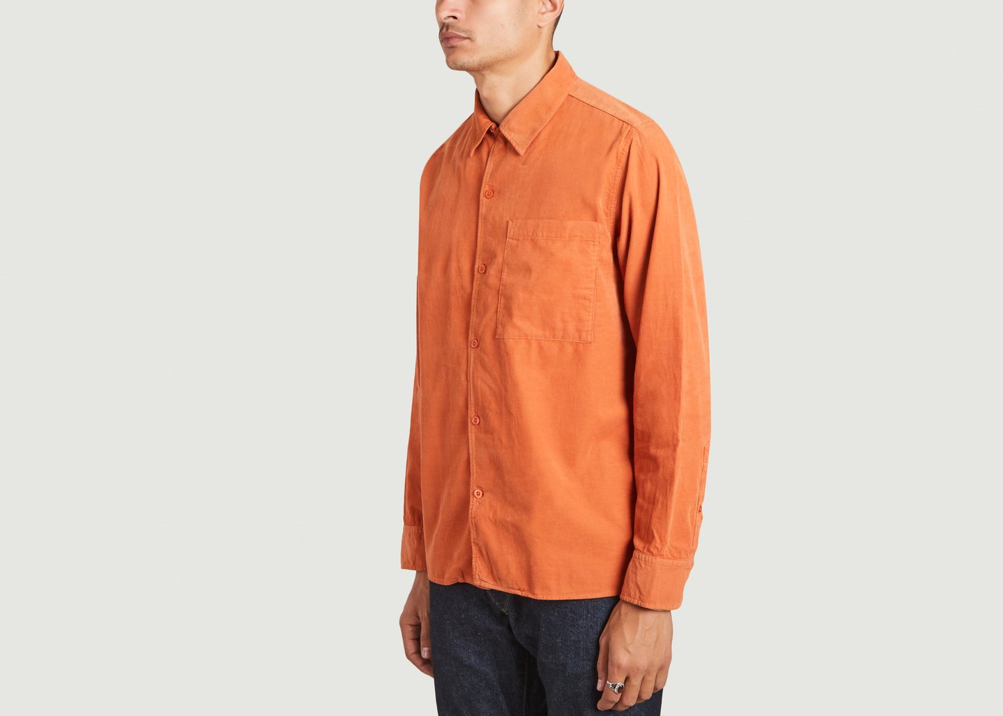 L'exception Chemise Julio 5082 En Coton Brique No Nationality 07