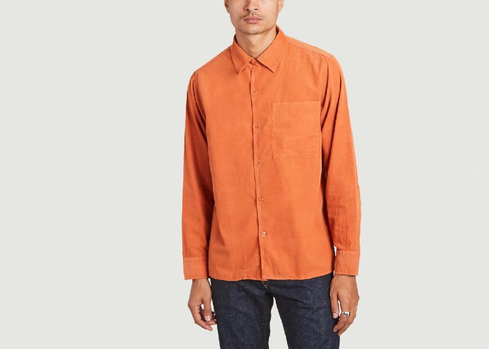l'exception Chemise Julio 5082 en coton Brique No Nationality 07