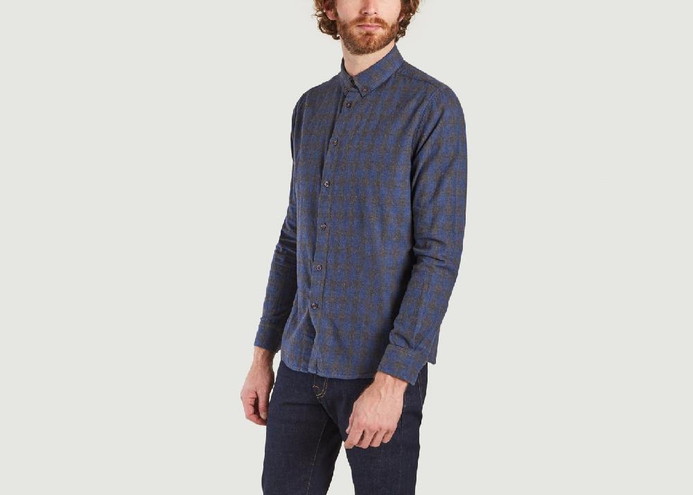 L'exception Chemise Larch En Coton Certifié GOTS Gris Knowledge Cotton Apparel