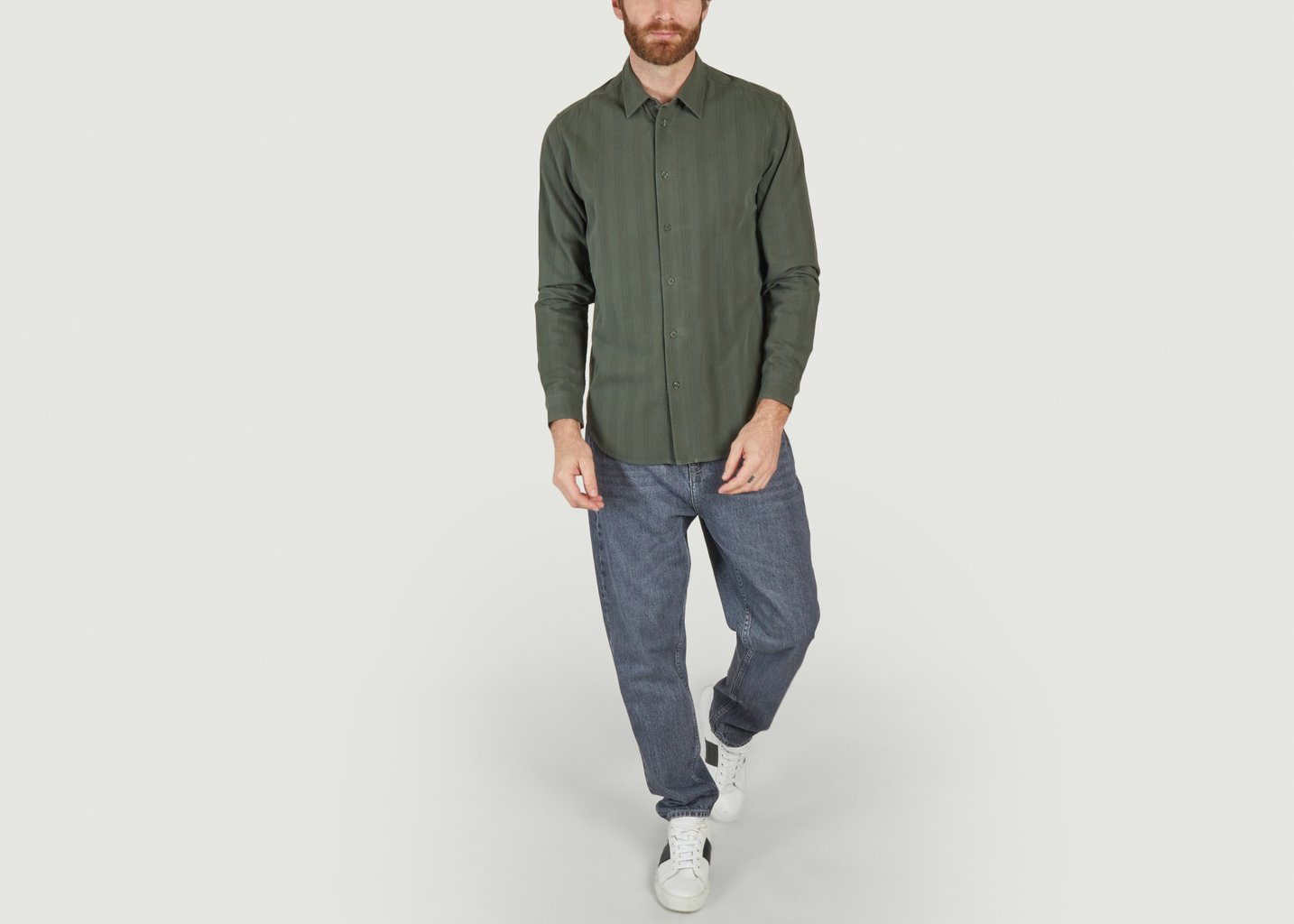 L'exception Chemise Liam Fx 14979 Vert Foncé Samsoe & Samsoe