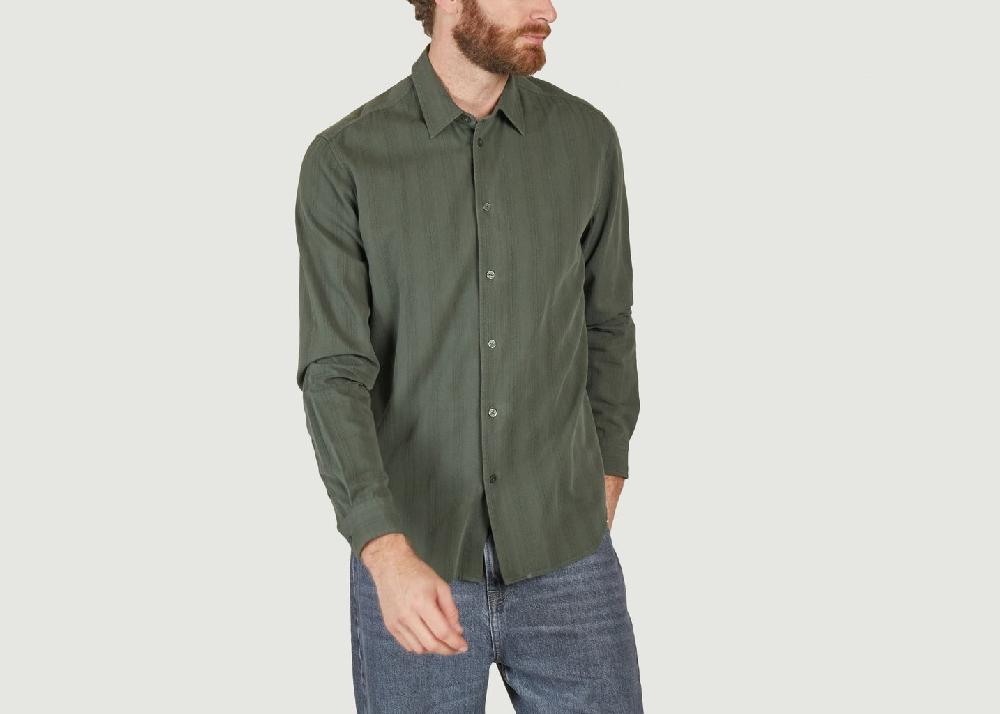 l'exception Chemise Liam Fx 14979 Vert Foncé Samsoe & Samsoe