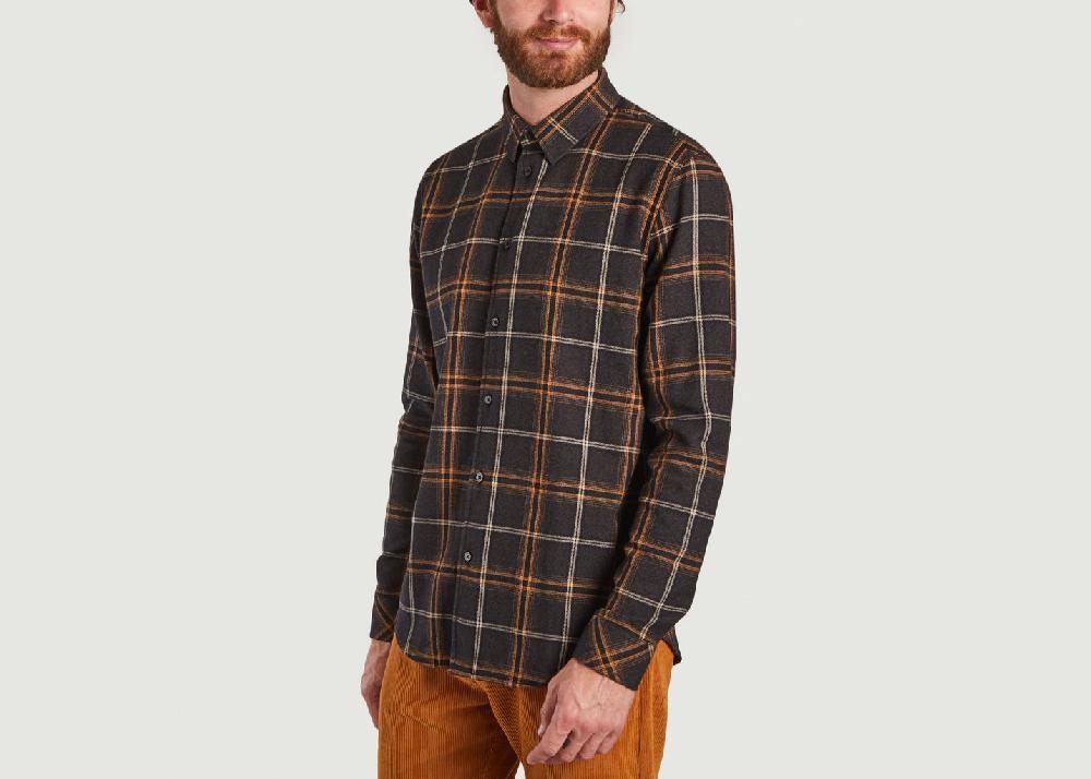 L'exception Chemise Liam NX 14159 Marron Samsoe & Samsoe
