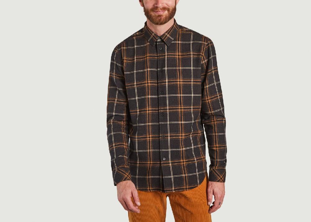 l'exception Chemise Liam NX 14159 Marron Samsoe & Samsoe