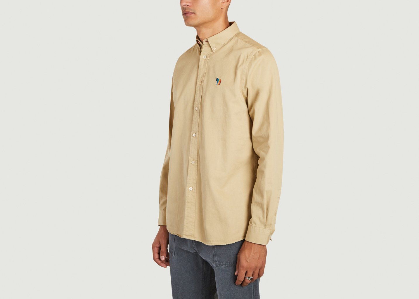 L'exception Chemise Logo Zèbre Marron PS By PAUL SMITH
