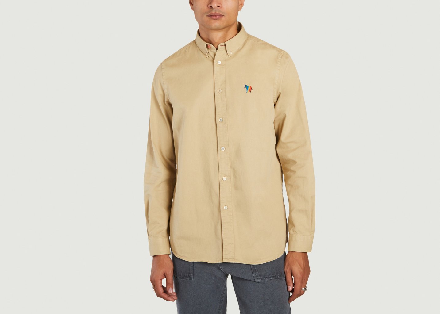 l'exception Chemise logo zèbre Marron PS by PAUL SMITH
