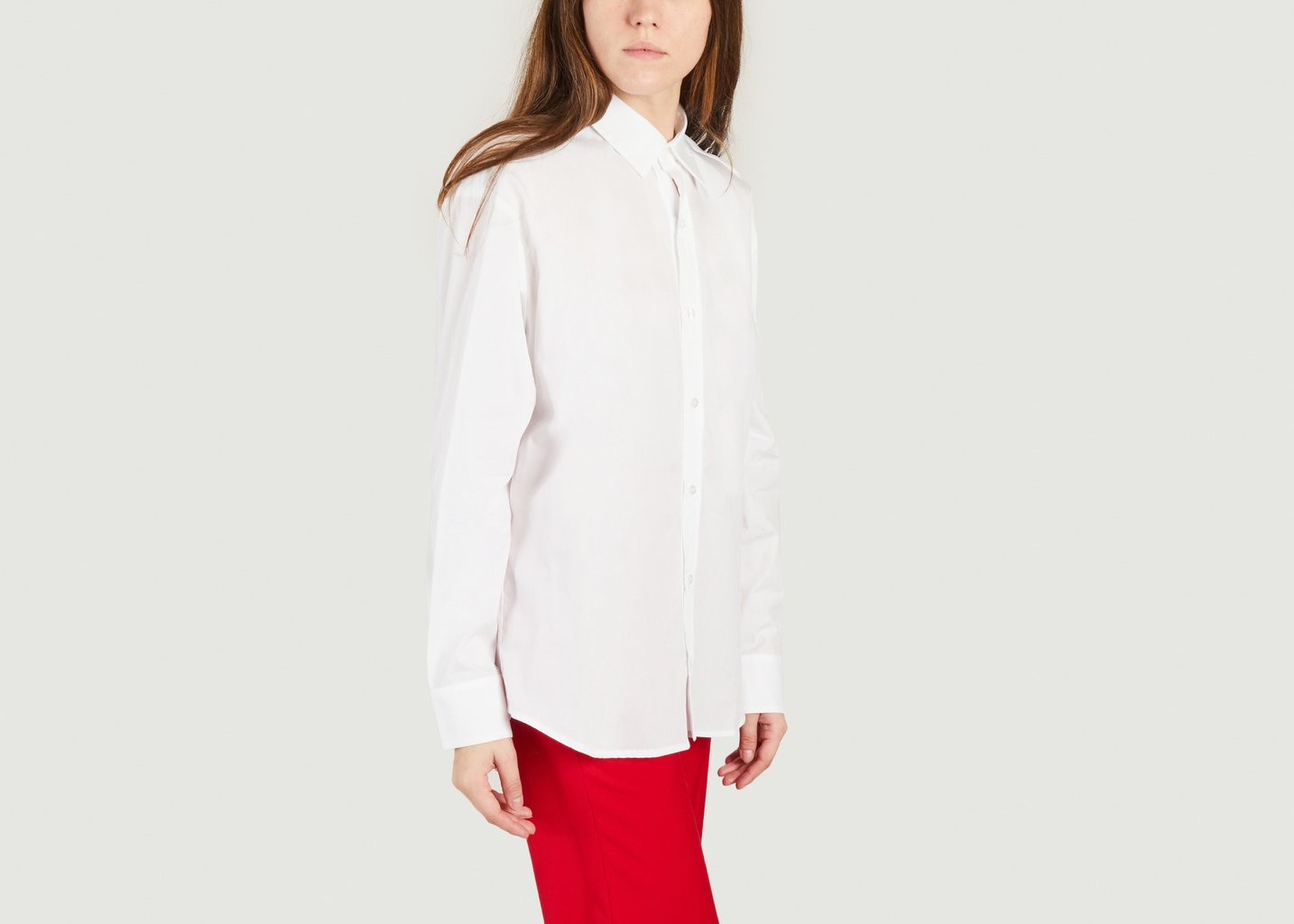 L'exception Chemise Longue En Coton Blanc Parisienne Et Alors