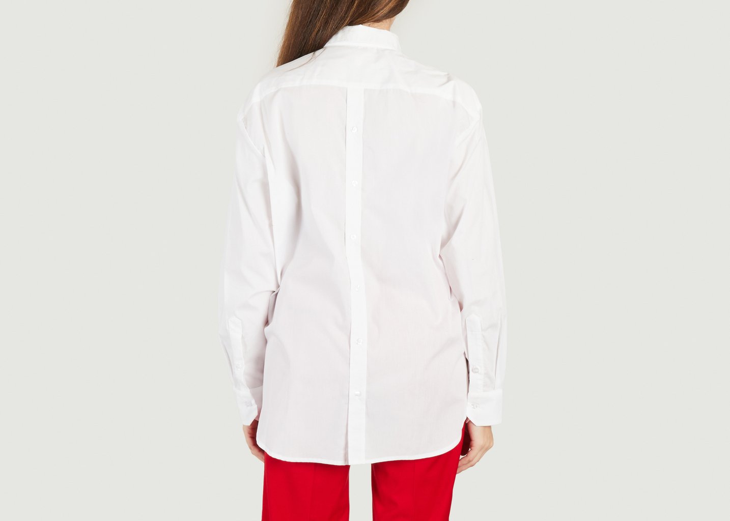 L'exception Chemise Longue En Coton Blanc Parisienne Et Alors
