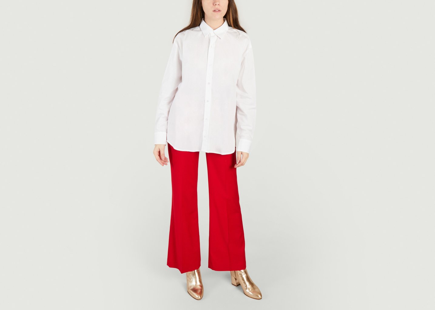 L'exception Chemise Longue En Coton Blanc Parisienne Et Alors