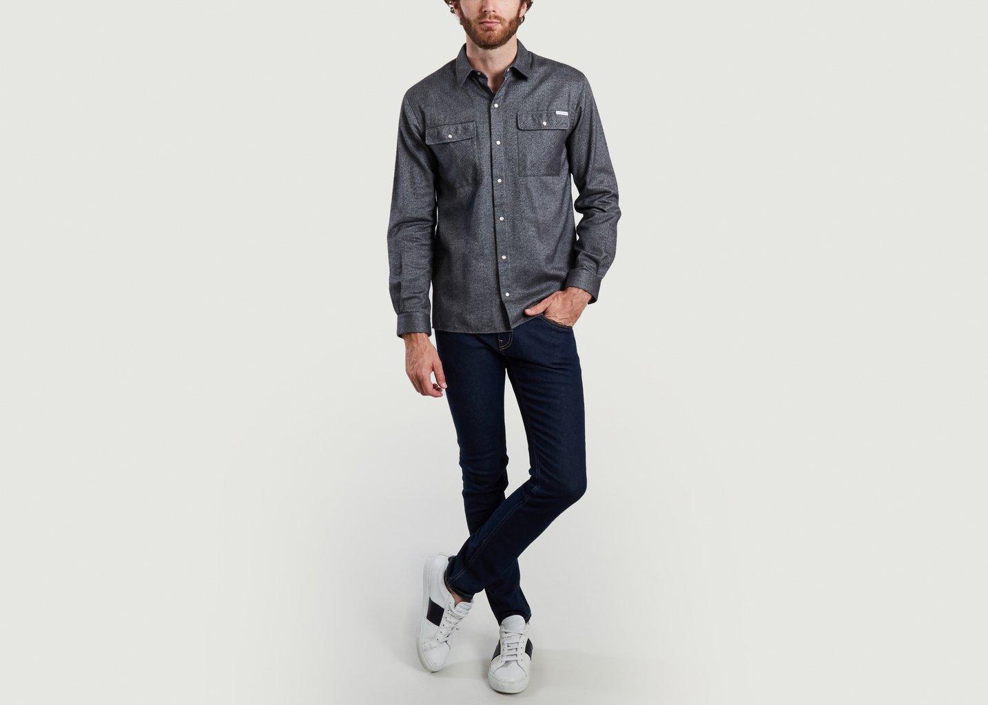 L'exception Chemise Lumberjack Mlb Bleu Marine Maison Labiche