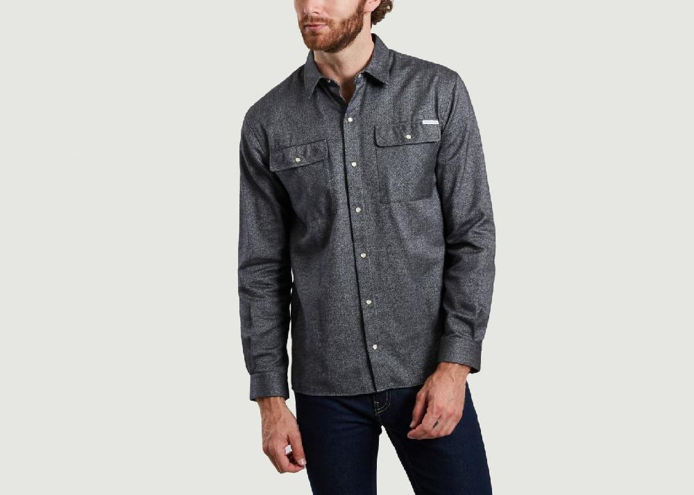 l'exception Chemise Lumberjack Mlb Bleu Marine Maison Labiche