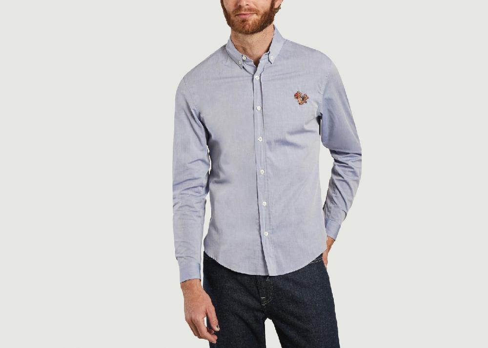 l'exception Chemise Malesherbes Love Bears Chambray Maison Labiche