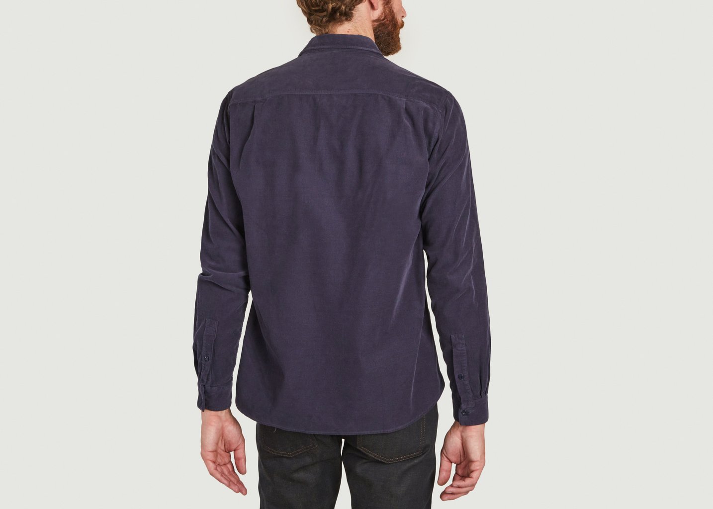L'exception Chemise Manche Longue Curtis Bleu Marine YMC