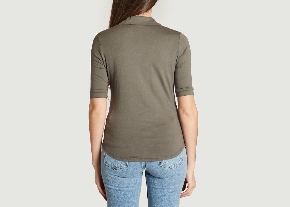 L'exception Chemise Manches 3/4 Khaki Majestic Filatures