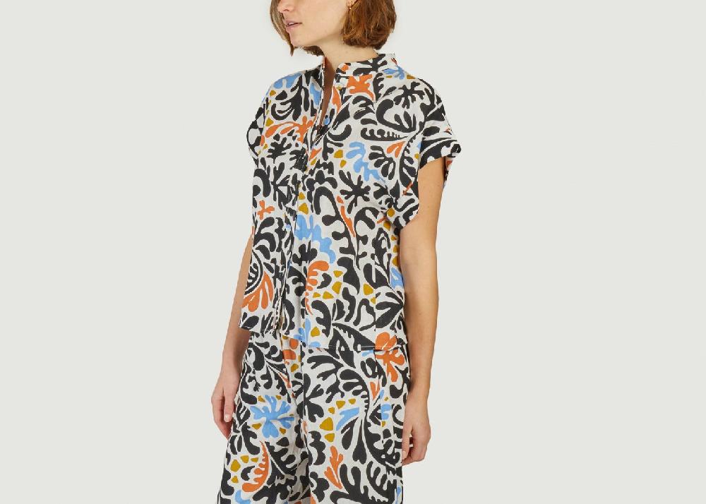 L'exception Chemise Manches Courtes Imprimé Fantaisie Lison Imprimé Suncoo