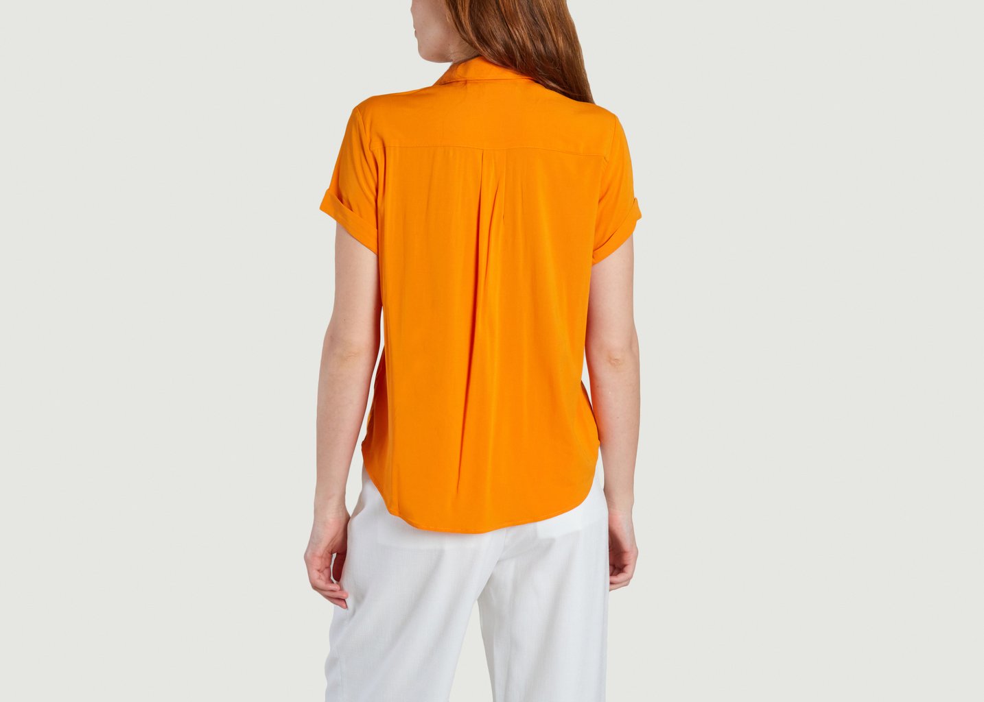 L'exception Chemise Manches Courtes Majan Orange Samsoe & Samsoe
