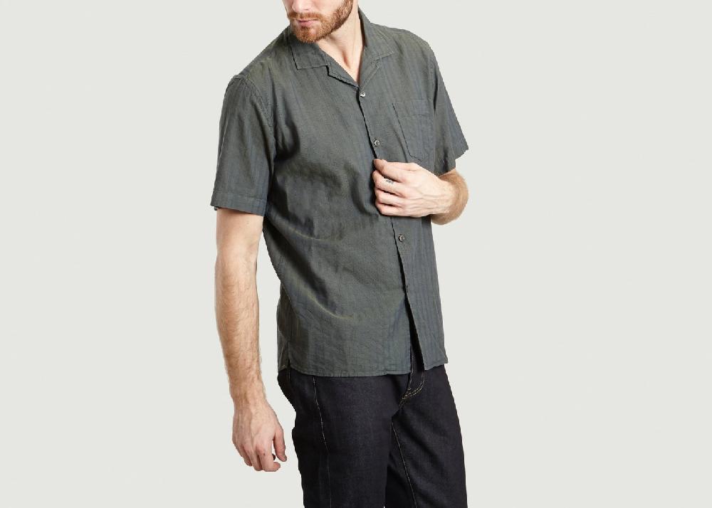 L'exception Chemise Manches Courtes Vasilon Jungle Khaki Mews