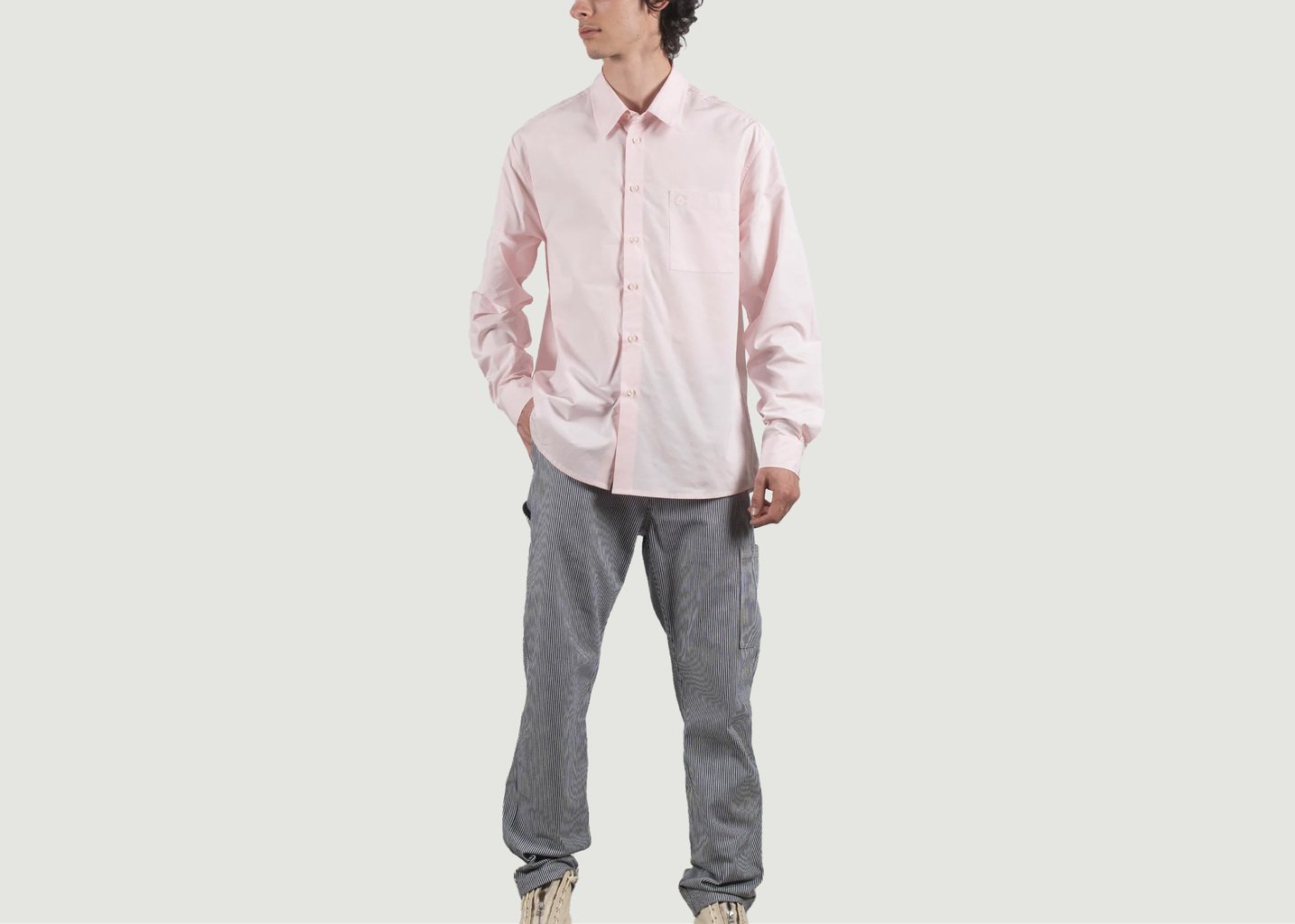 l'exception Chemise Manches Longues Biasca Accuracy Rose Pâle Crest