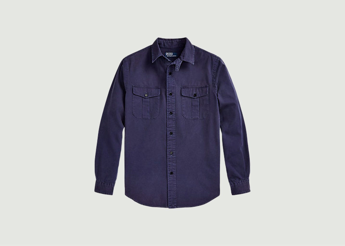 l'exception Chemise Manches Longues Bleu Marine Polo Ralph Lauren