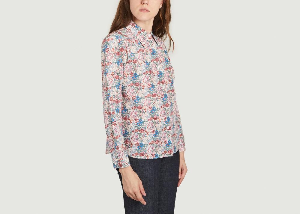 L'exception Chemise Margery En Soie Multicolore APC Paris