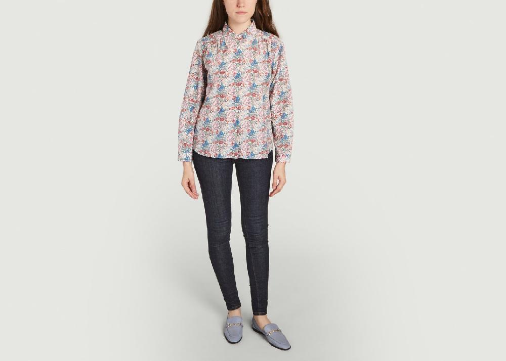 L'exception Chemise Margery En Soie Multicolore APC Paris
