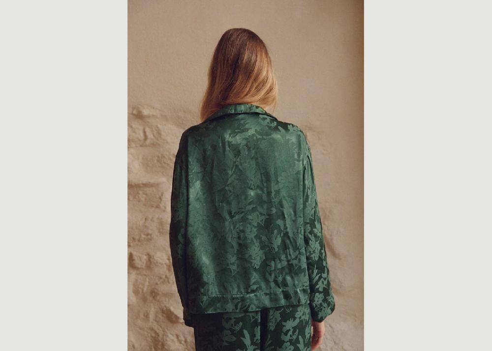 L'exception Chemise Marlène Rougier X Nénés Vert Sapin Nénés Paris