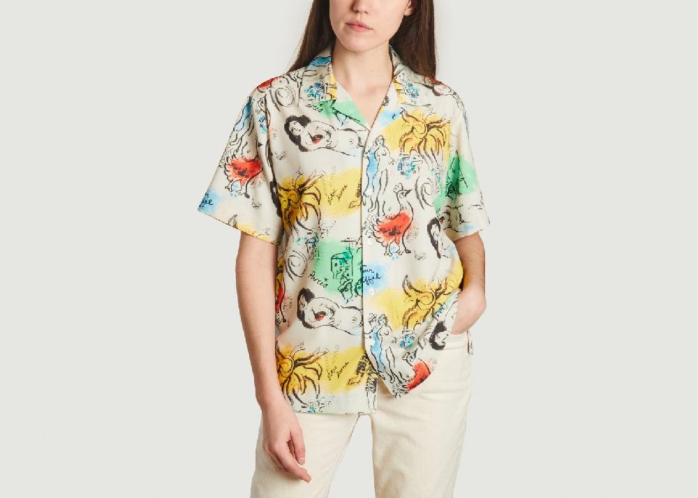 l'exception Chemise Midnight In Paris Imprimé Carne Bollente
