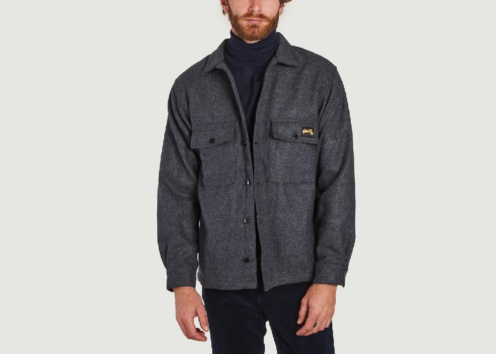 l'exception Chemise militaire à 2 poches Anthracite Stan Ray