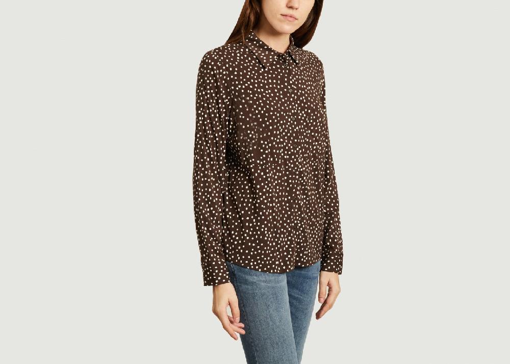 L'exception Chemise Milly Pois Marron Samsoe & Samsoe