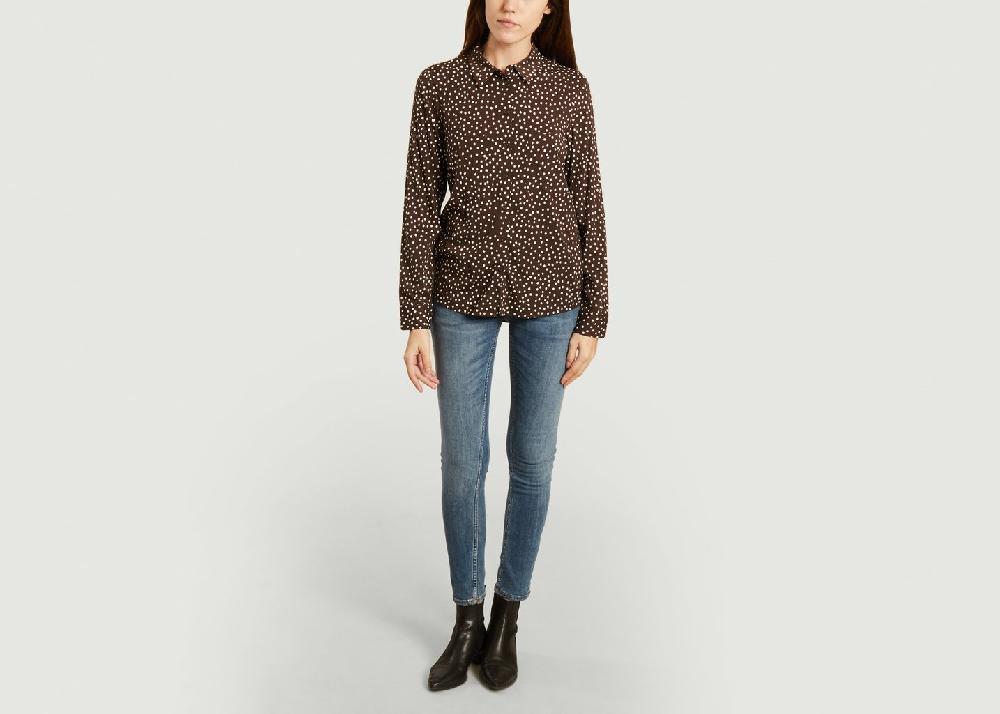 L'exception Chemise Milly Pois Marron Samsoe & Samsoe