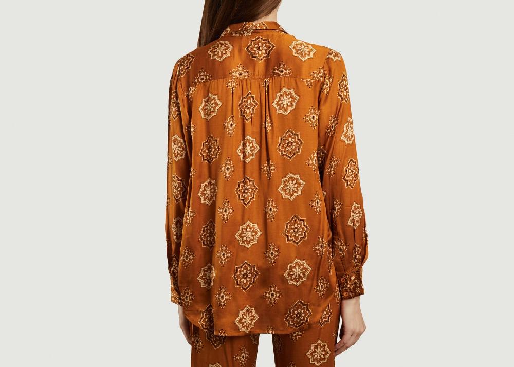 L'exception Chemise Motif Bandana Elif Camel Swildens
