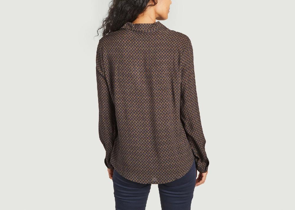 L'exception Chemise Motif Géométrique Chamomile Olive Thinking Mu
