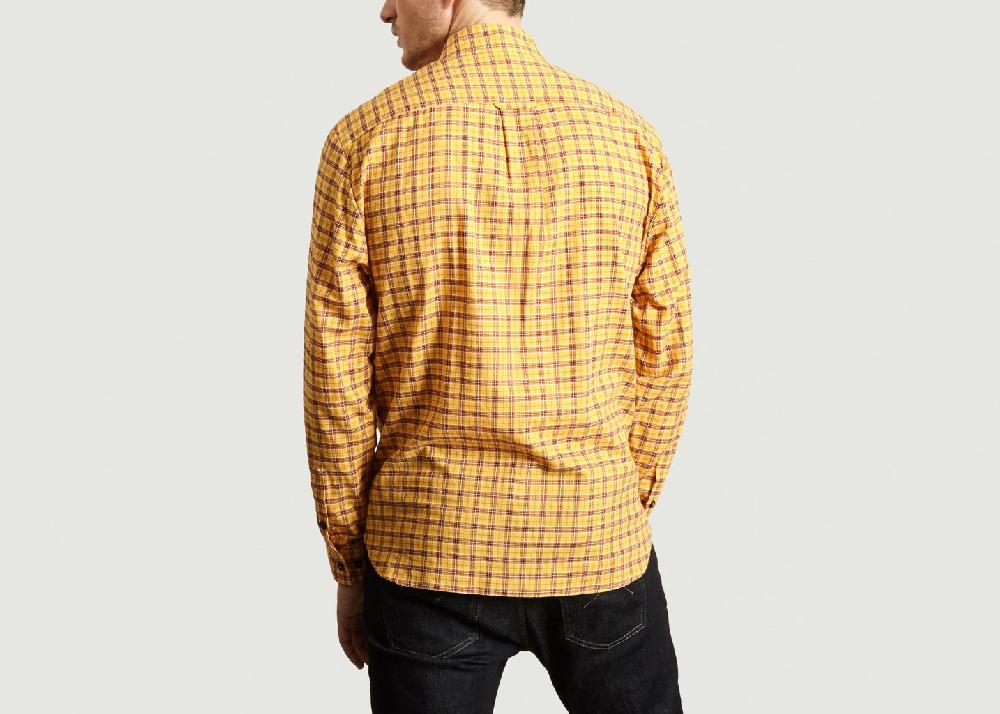 L'exception Chemise Multi Check à Rayures Jaune Band Of Outsiders