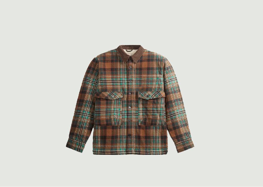 l'exception Chemise Noliwa Plaid Camel Picture Organic Clothing