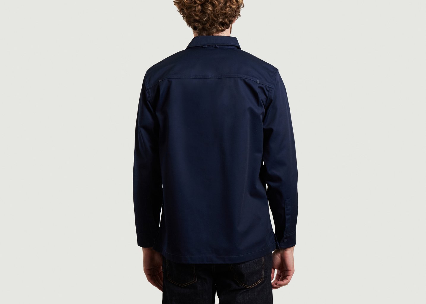 L'exception Chemise Oversize à Poche Bleu Marine M.C. Overalls
