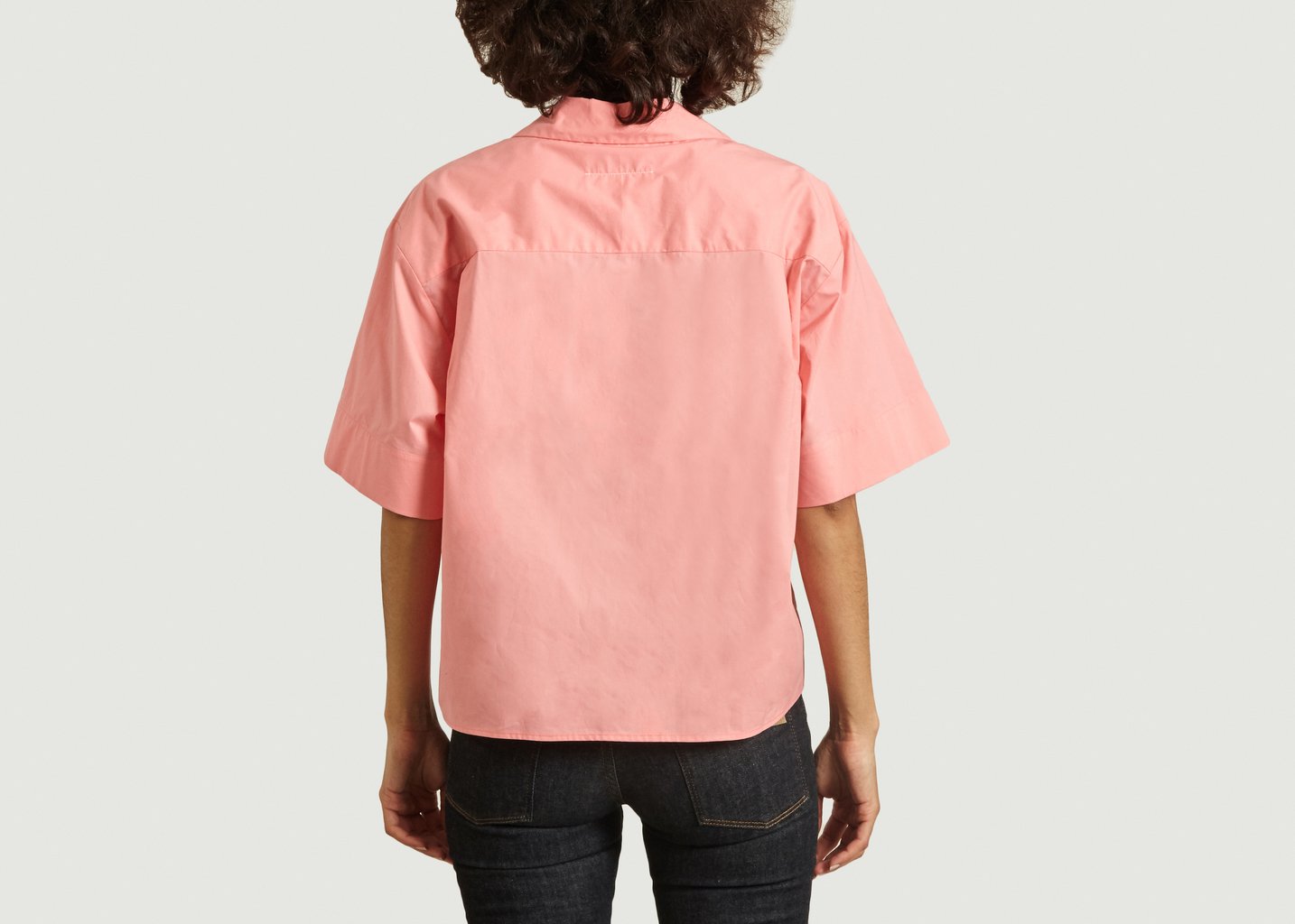 L'exception Chemise Oversize Col Tailleur Rose MM6 Maison Margiela