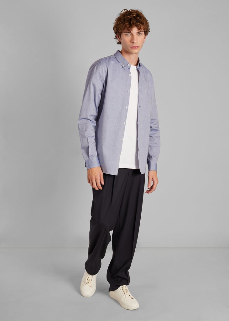 L'exception Chemise Oxford Bleu Pétrole L'Exception Paris
