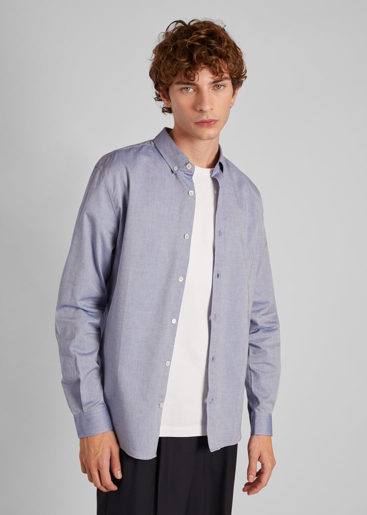 l'exception Chemise Oxford Bleu Pétrole L'Exception Paris